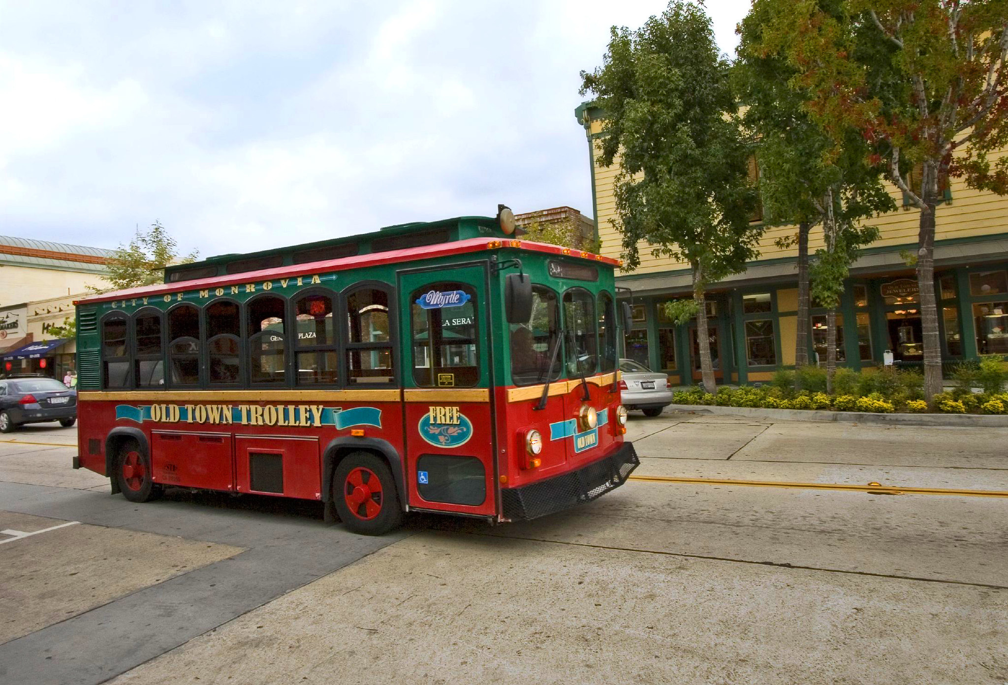 Trolley in Old Town, Monrovia